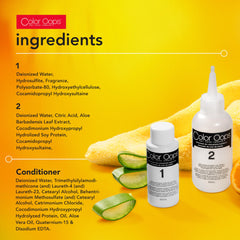 Color Oops reconstructor conditioner jar highlighting nourishment during color removal.