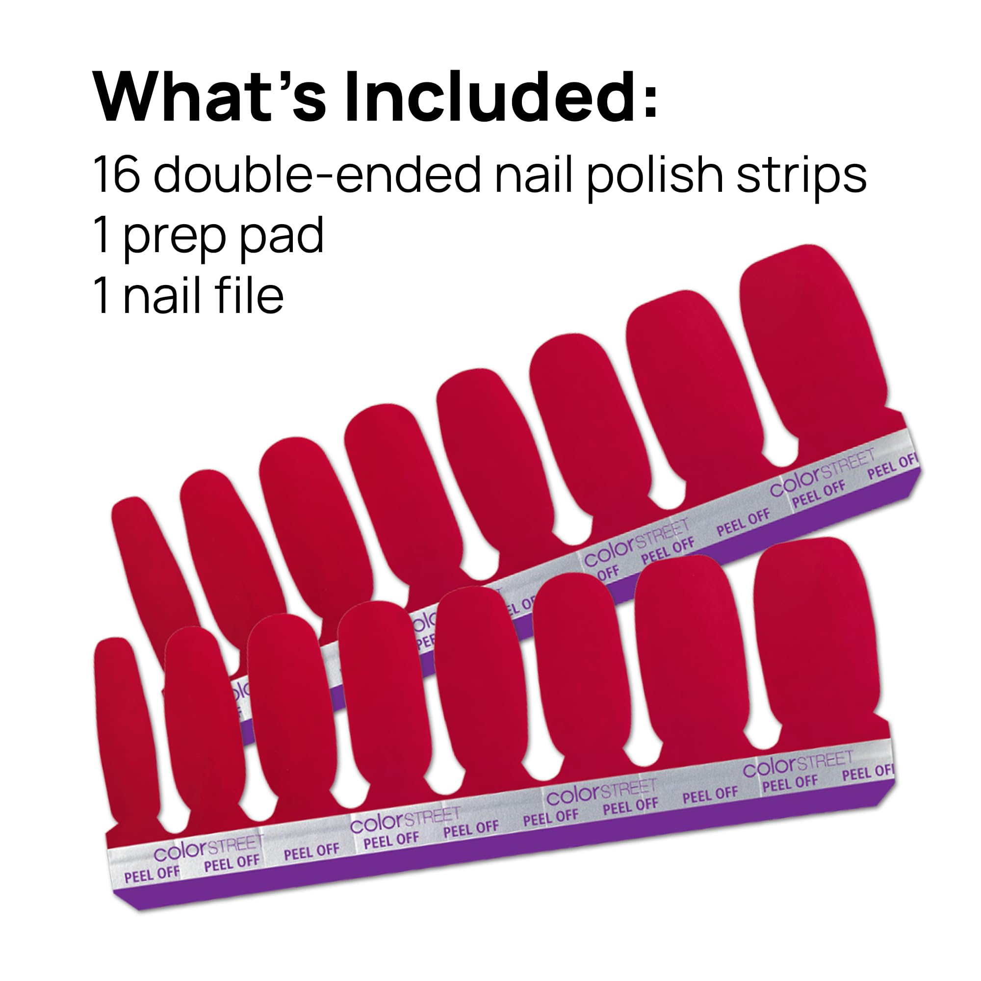 Color Street real-nail-polish-strips simplify application for fast, chip-resistant results.