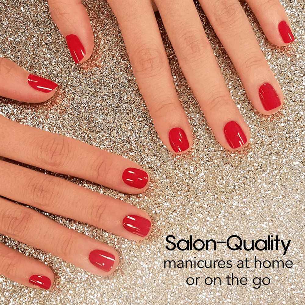 Beijing Beauty Nail Strips closeup reveals creme finish and smooth edges.