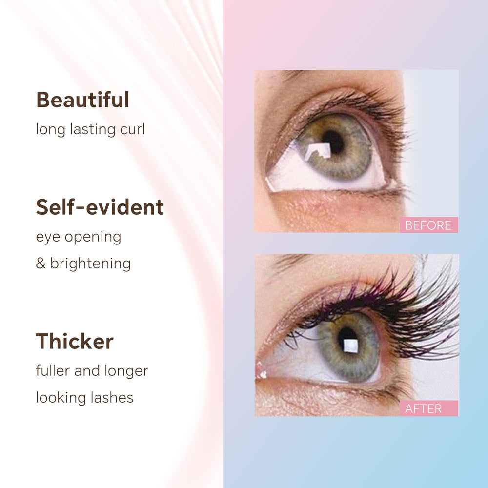 COLORRATION at-home salon effect showing lasting curl and bright eyes