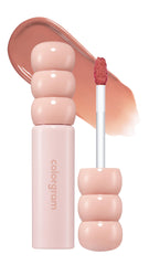 COLORGRAM Fruity Glass Tint 13 Shy Pear bottle with glassy nude shine for everyday wear.