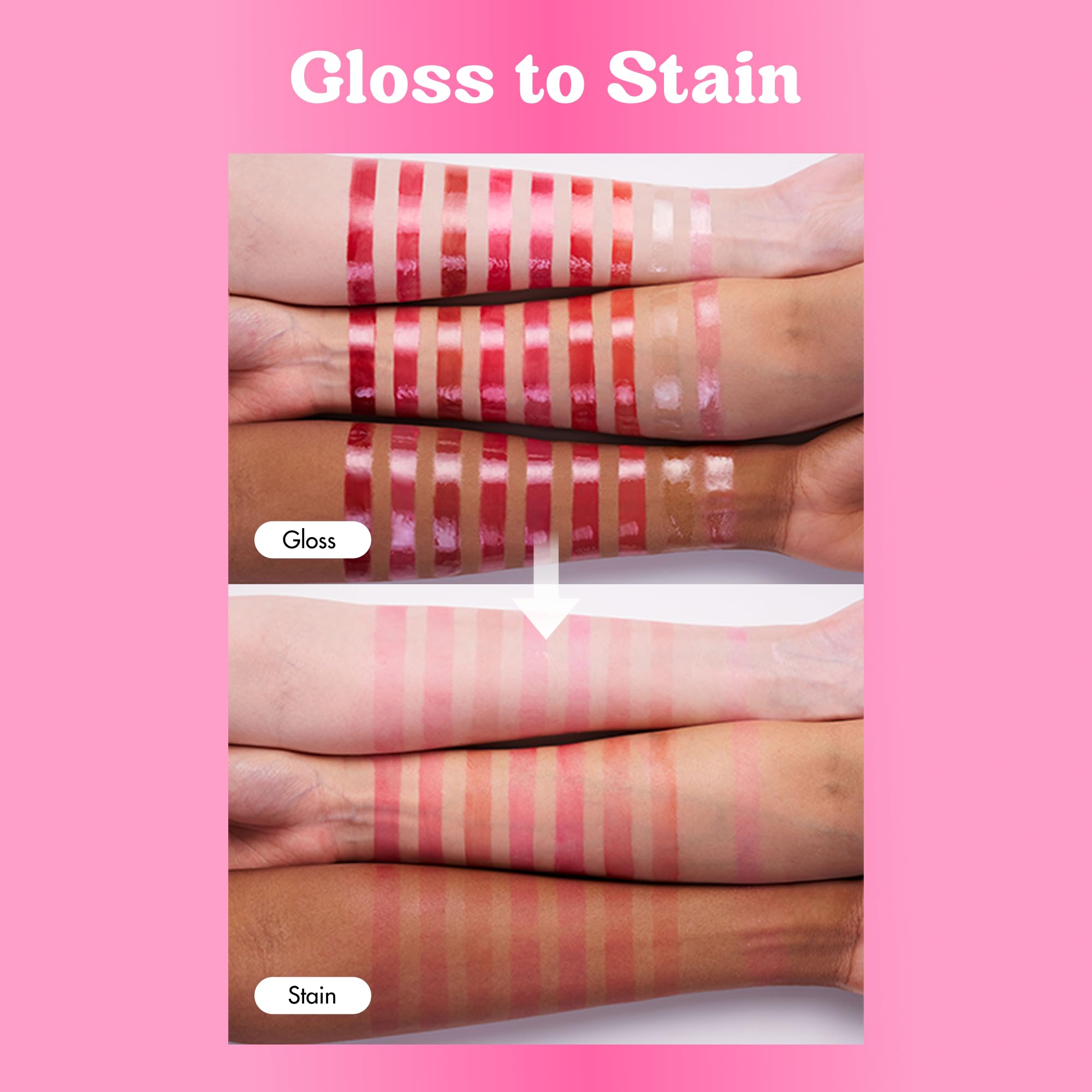 COLORGRAM Fruity Glass Tint 13 Shy Pear creates dewy, plump-looking lips with no tackiness.