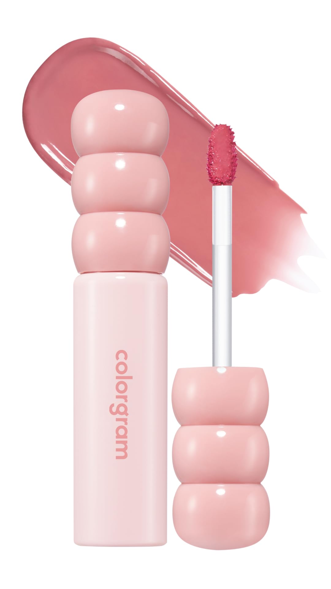 COLORGRAM Fruity Glass Tint 14 Sulky Lychee applicator for precise, even lip coverage.