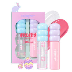 Colorgram Fruity Glass Tint Mini Set 03 bottle close-up for radiant glassy shine.