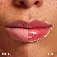 Colorgram Fruity Glass Tint Mini Set 03 gloss application on lips.