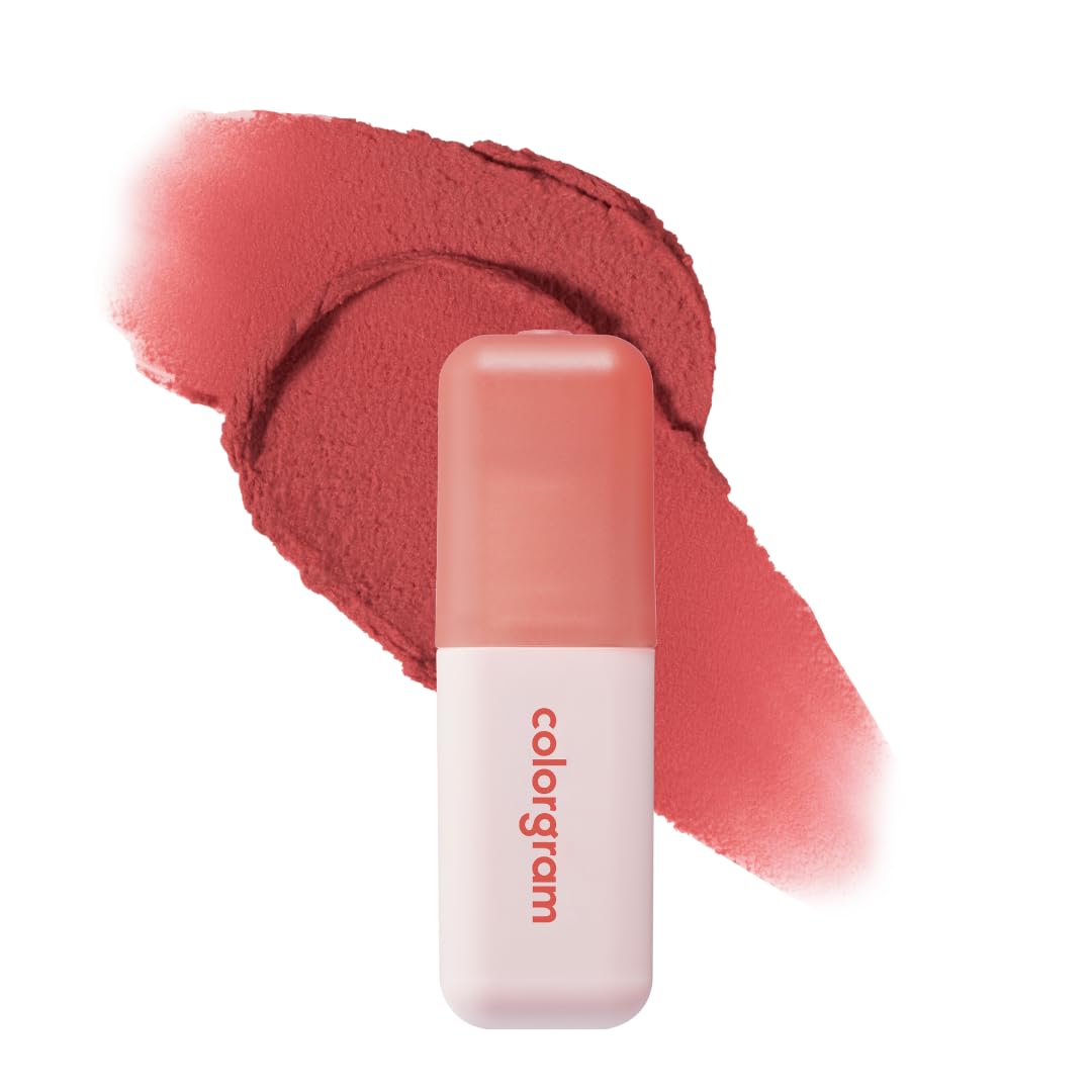 COLORGRAM Nude Blur Tint 04 Coral Lit lip-stain with smooth airbrushed finish for daily wear