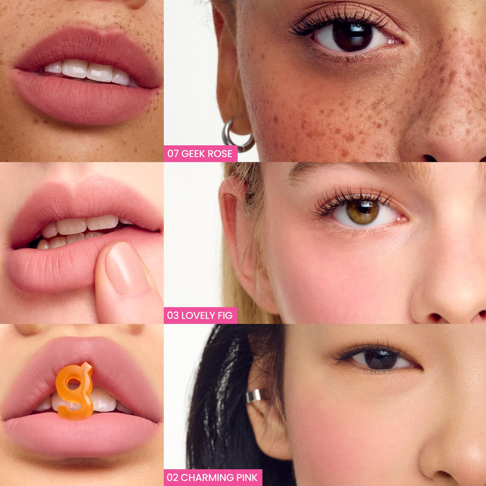 Colorgram Nude Blur Tint 08 Hip Chocolate cheek application shows buildable, natural flush