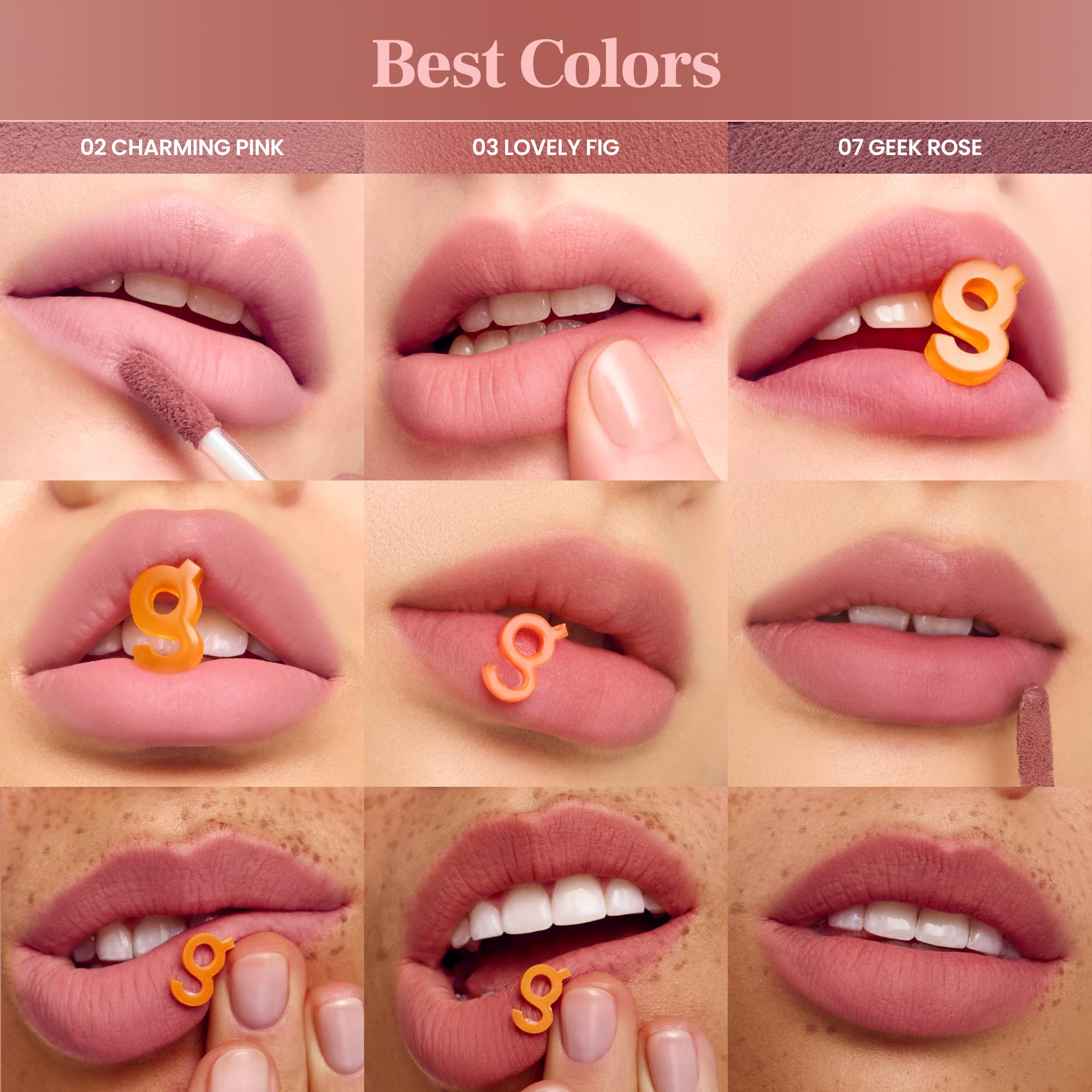 Colorgram Nude Blur Tint 08 Hip Chocolate texture detail highlights velvety finish