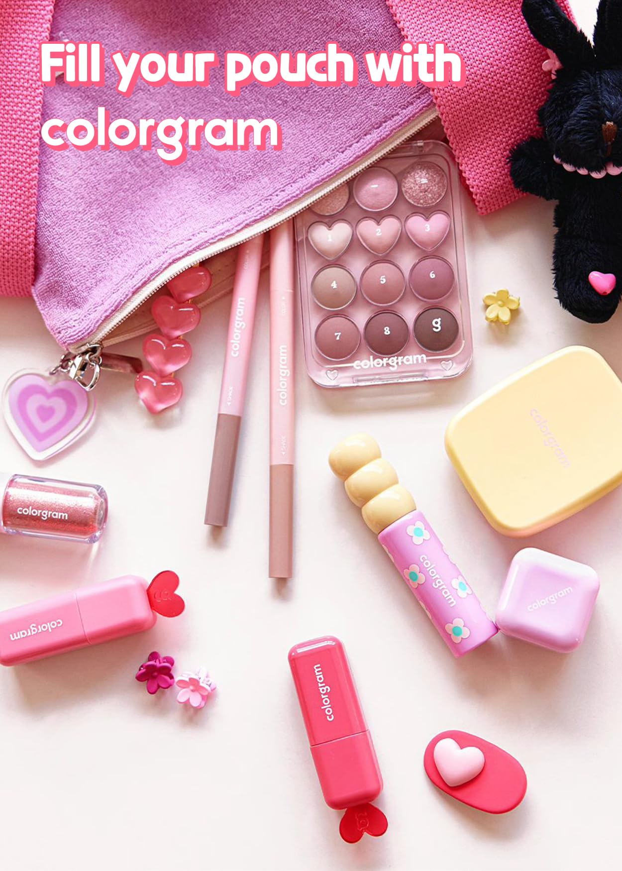 COLORGRAM Pin Point Eyeshadow Palette long-wearing, smudge-proof finish.