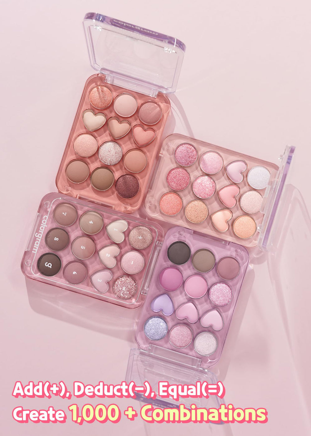 COLORGRAM Pin Point Eyeshadow Palette pigmented shadows for seamless blends.