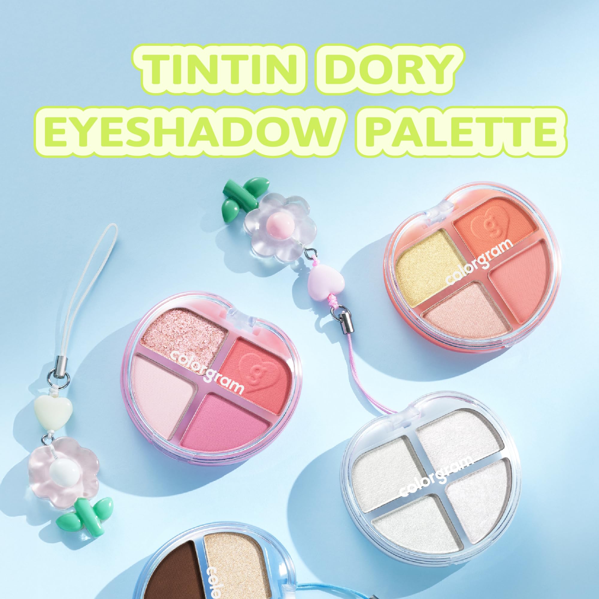 COLORGRAM Tintin Dory palette opened showing silky textures ready for blending