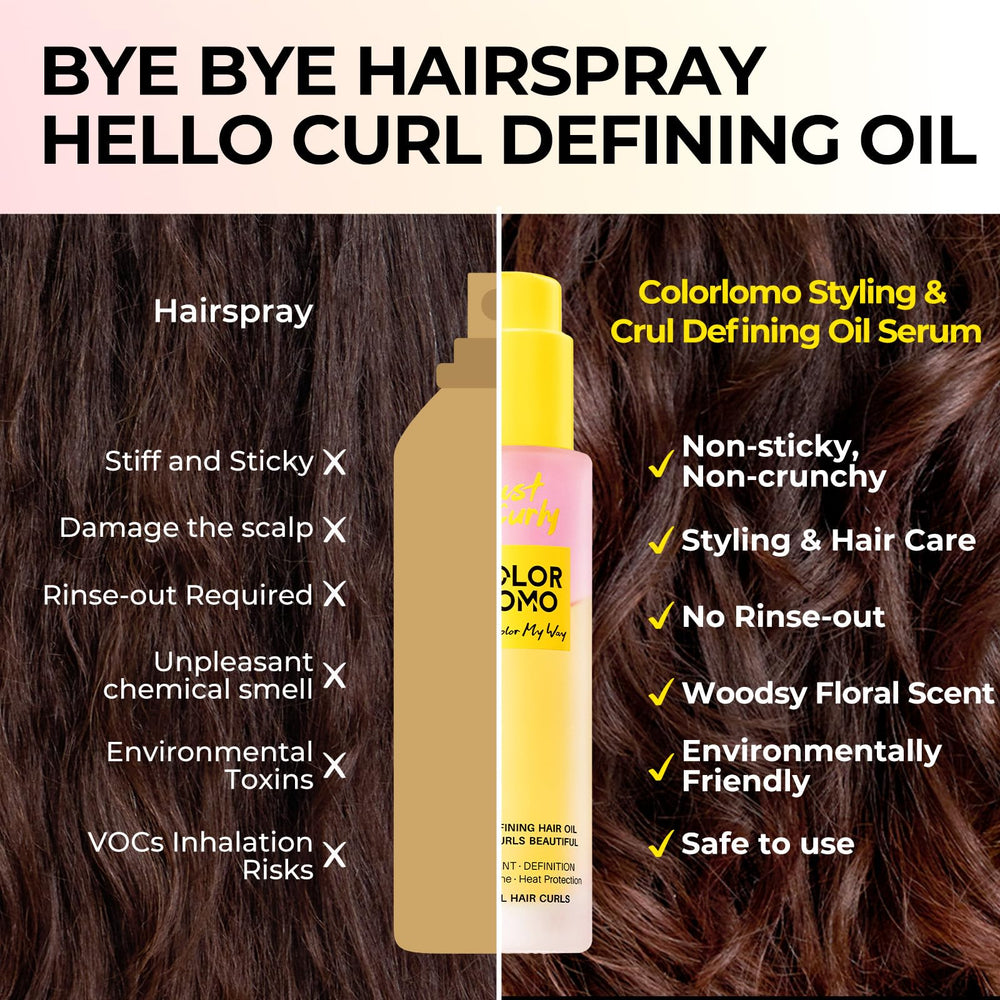 COLORLOMO natural curls definition enhancing texture and bounce.