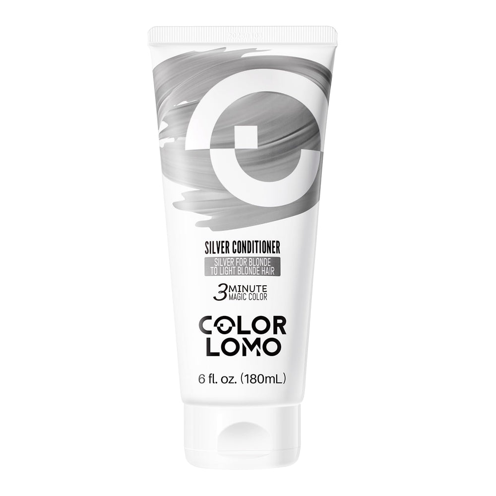 COLORLOMO silver color depositing conditioner bottle for salon-grade color at home.