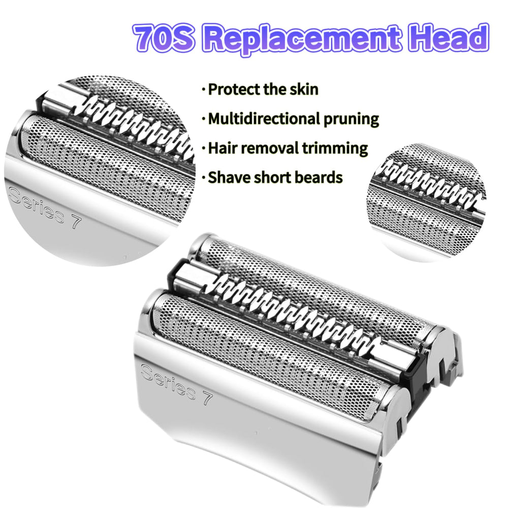 Colorski Series 7 70S replacement head for Braun 720cc models enhances blade contact