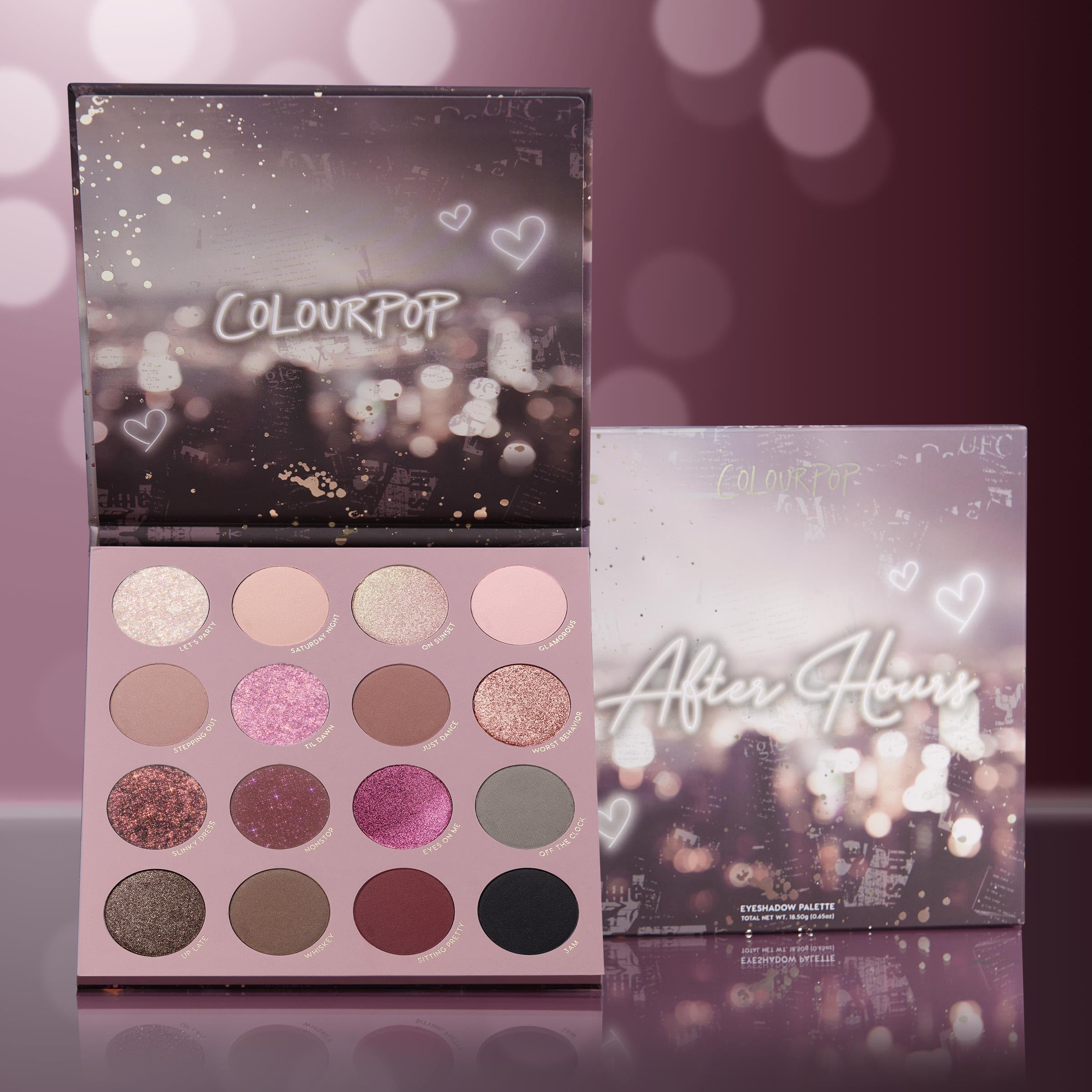 ColourPop After Hours duo chrome swatch shows multidimensional color shift on skin