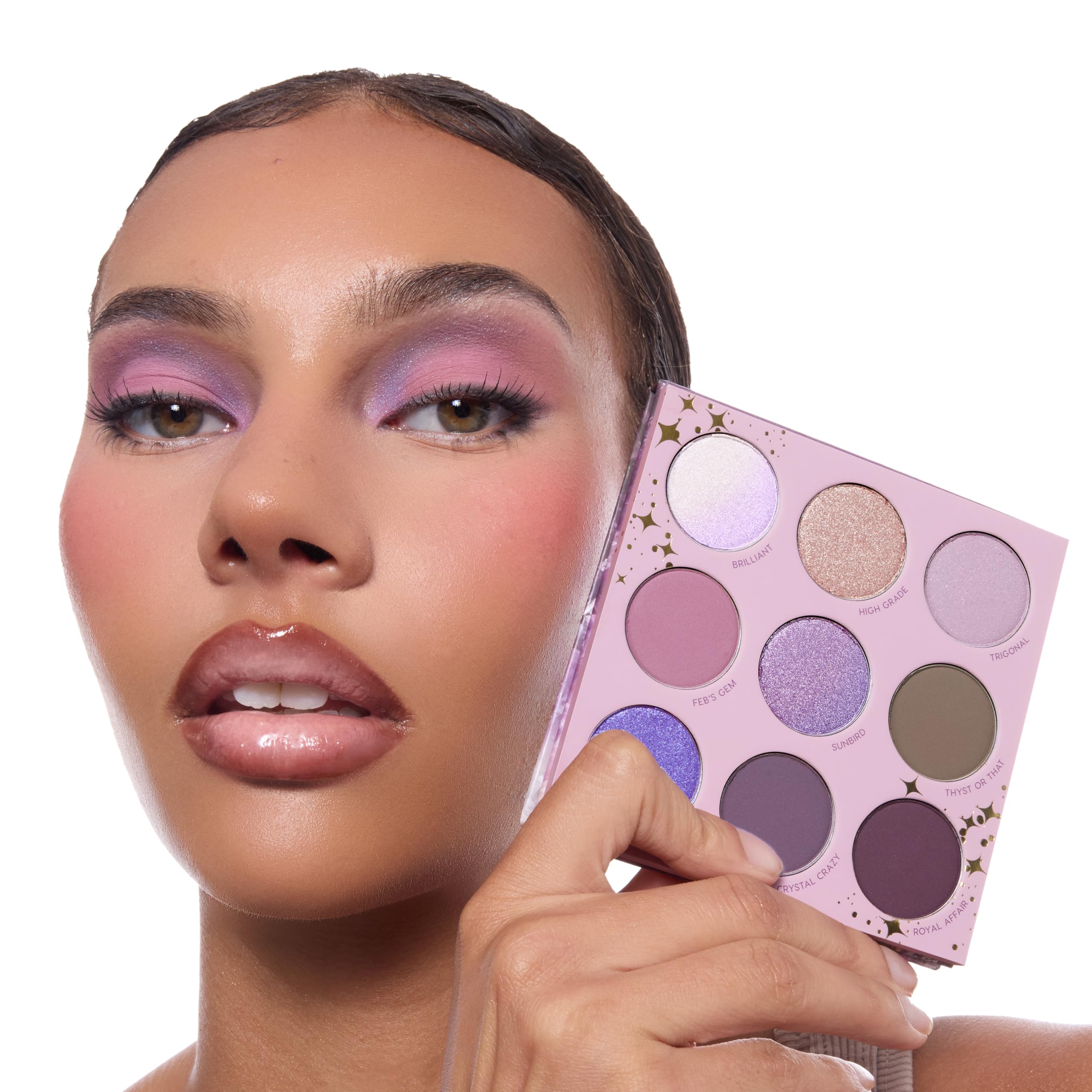 ColourPop All Amethyst cool-toned purples range from lilac to deep amethyst
