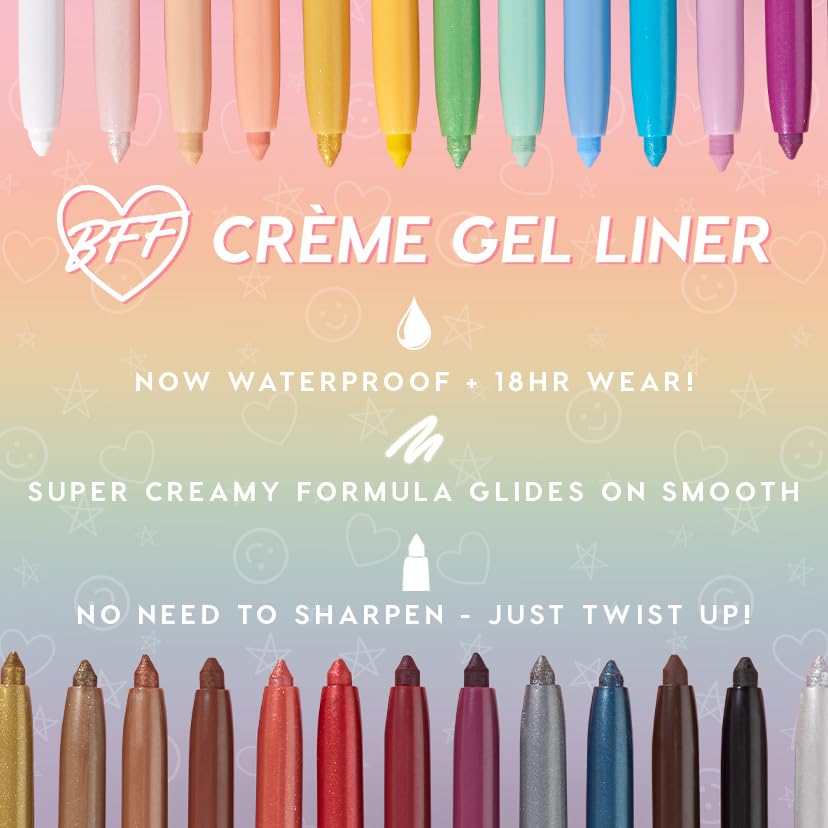 ColourPop BFF Creme Gel Liner blendable formula for smoky smudge.