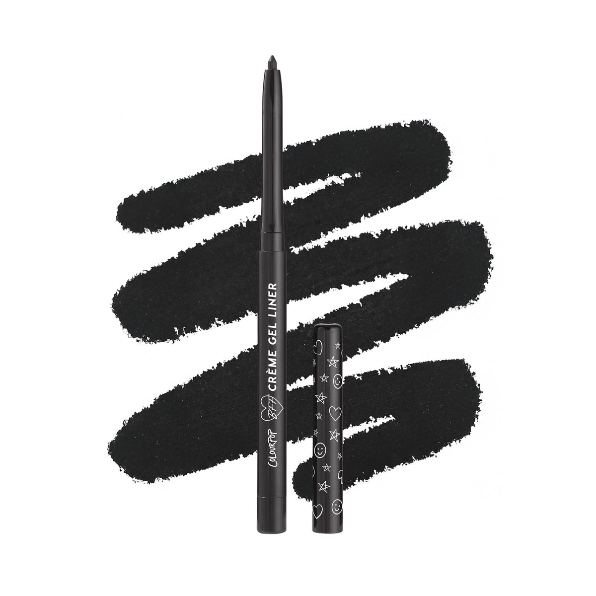ColourPop BFF Creme Gel Liner Swerve bottle showing smooth, pigmented waterproof formula.