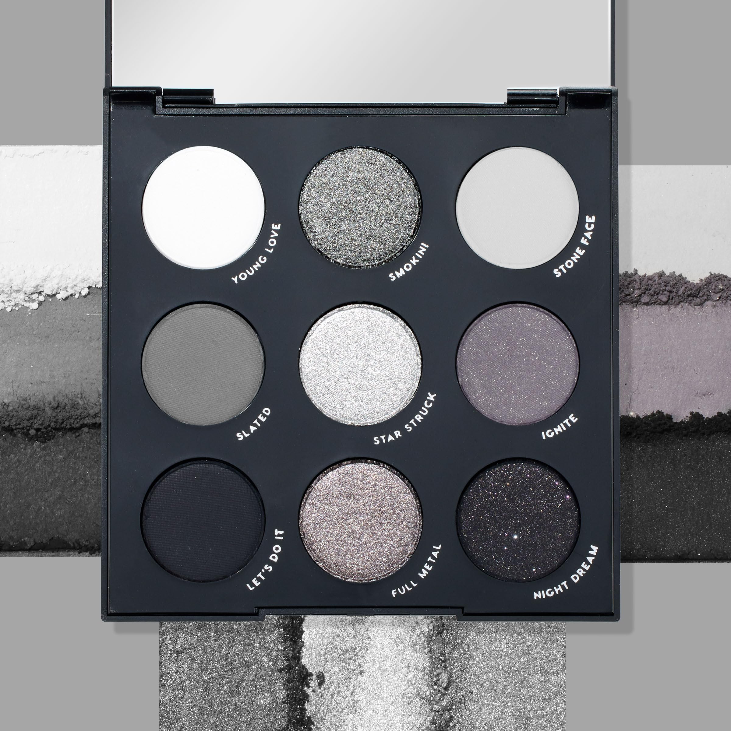 Matte shades from ColourPop Blowin' Smoke offer soft, crease-resistant blending.