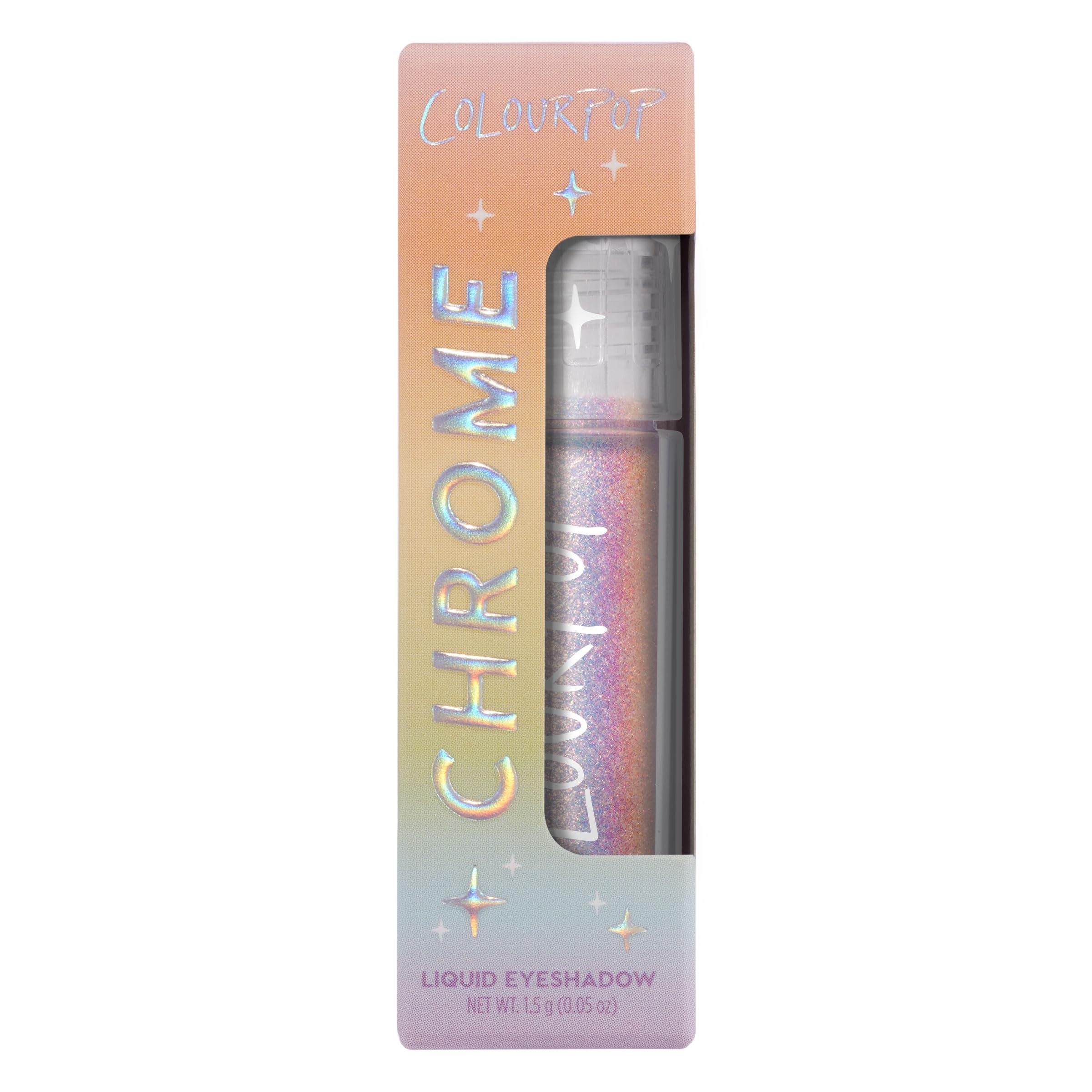 ColourPop Chrome Liquid Shadow vegan formula emphasizes cruelty-free beauty.