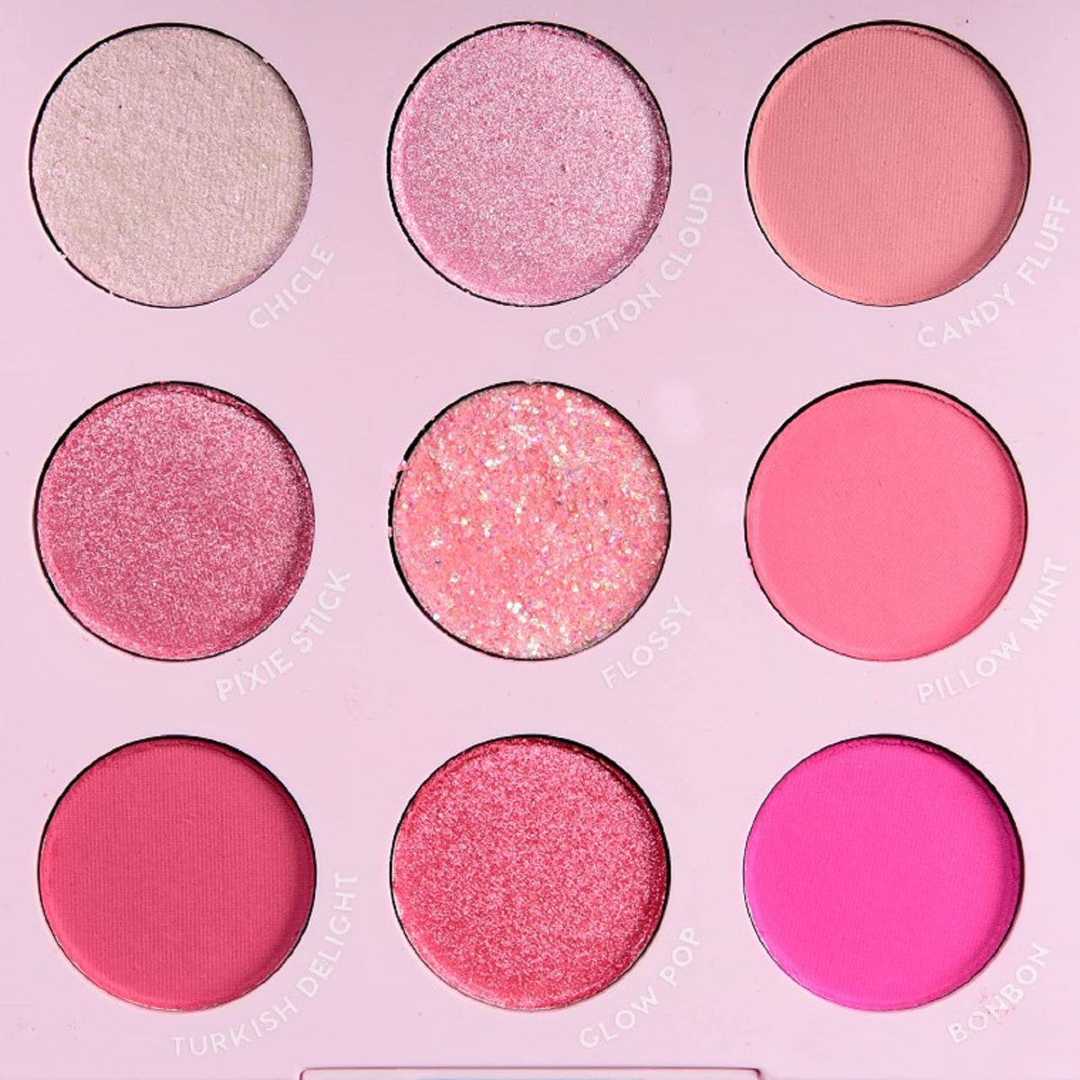 ColourPop Cloud Spun palette front view showing vibrant matte and metallic shades for versatile looks.