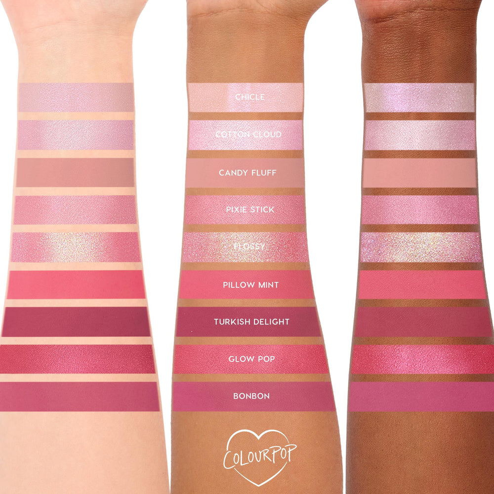 ColourPop Cloud Spun shadows in action demonstrating smooth blending.