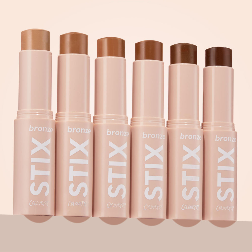 Compact stick fits in bags for effortless travel contouring.