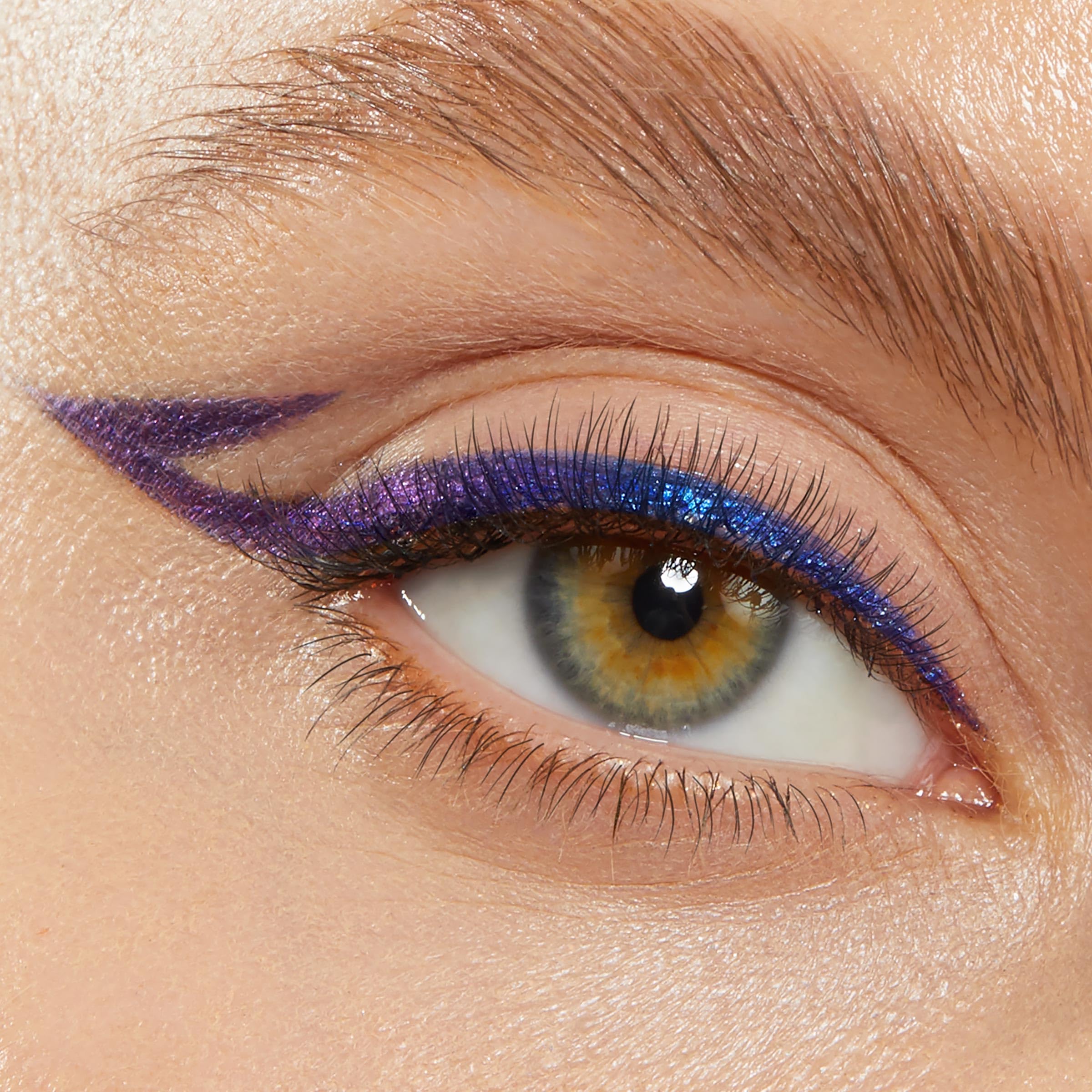 Matte finish swatch of ColourPop Crème Gel Waterproof Eyeliner for everyday definition.