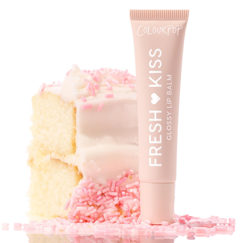 Glossy finish on lips with ColourPop Fresh Kiss lip balm
