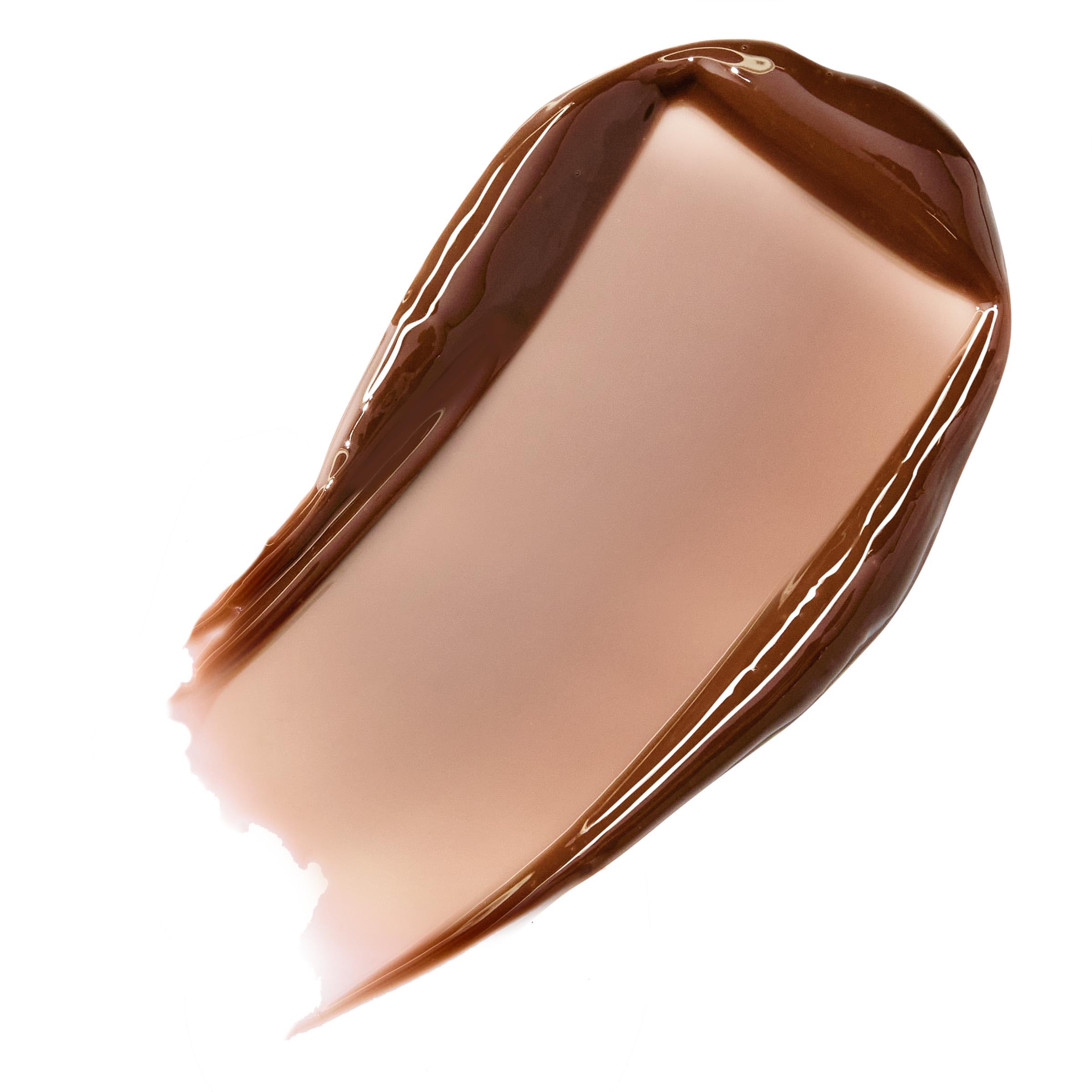 ColourPop Fresh Kiss Glossy Lip Balm during application swipe highlights cushiony moisture.