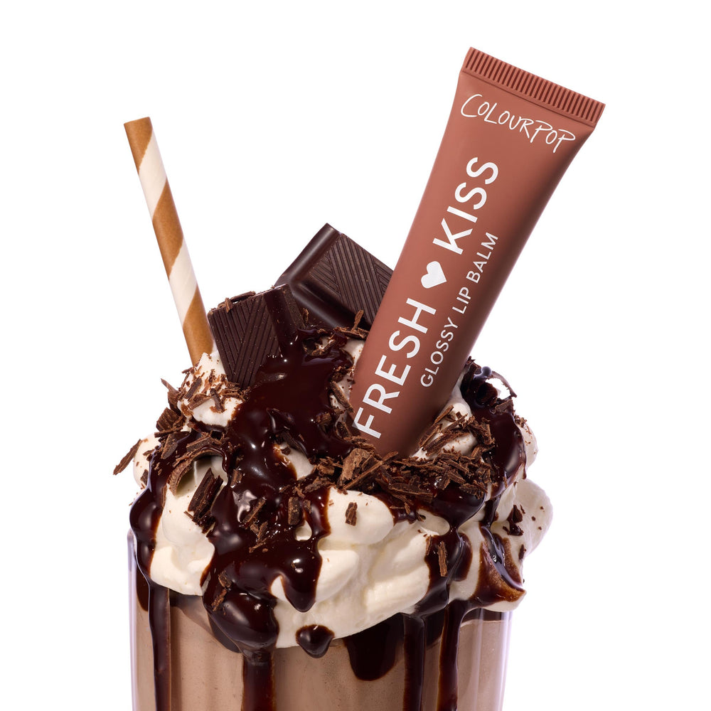 ColourPop Fresh Kiss Chocolate Milkshake lip balm product shot.