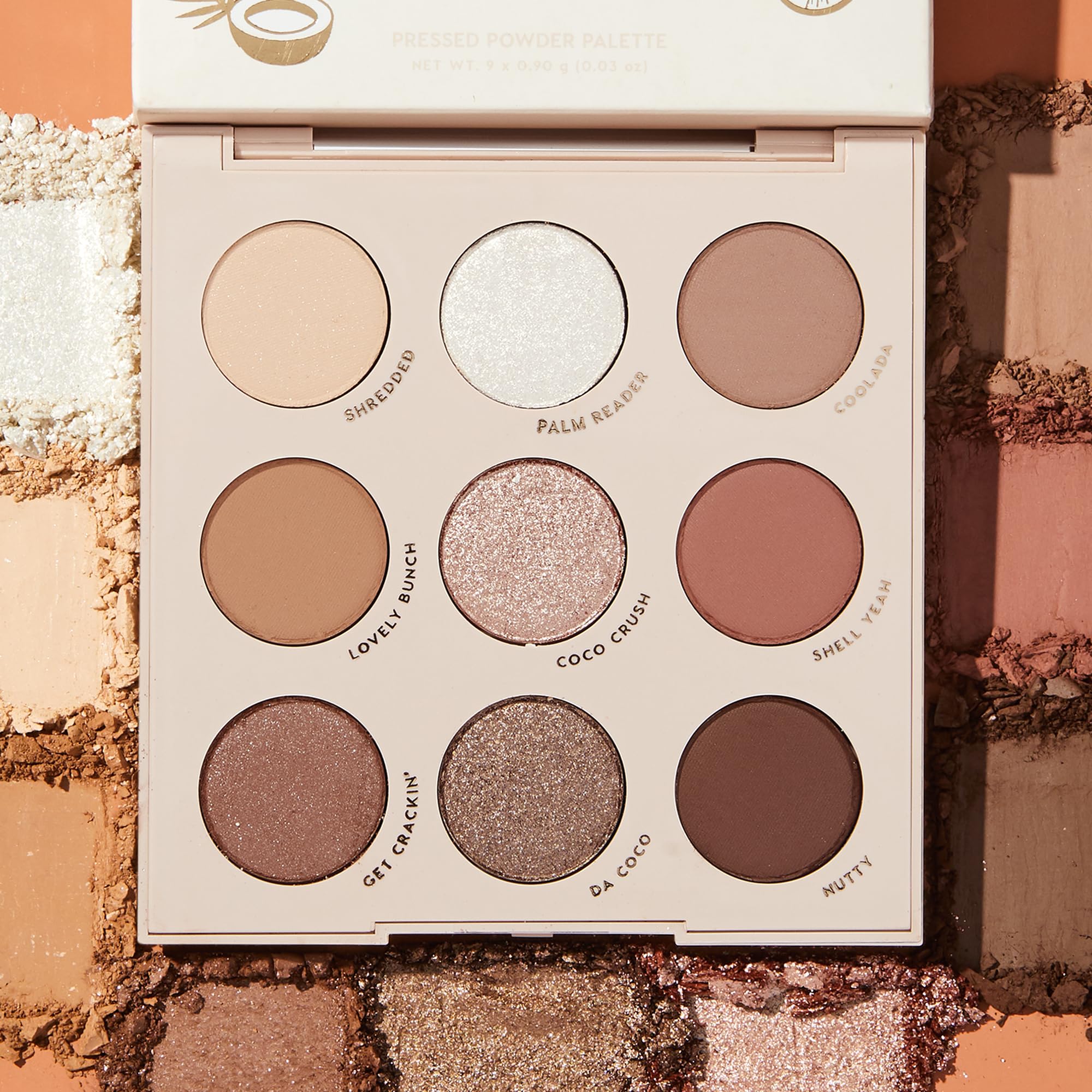 ColourPop Going Coconuts color story pairs with cool neutrals.