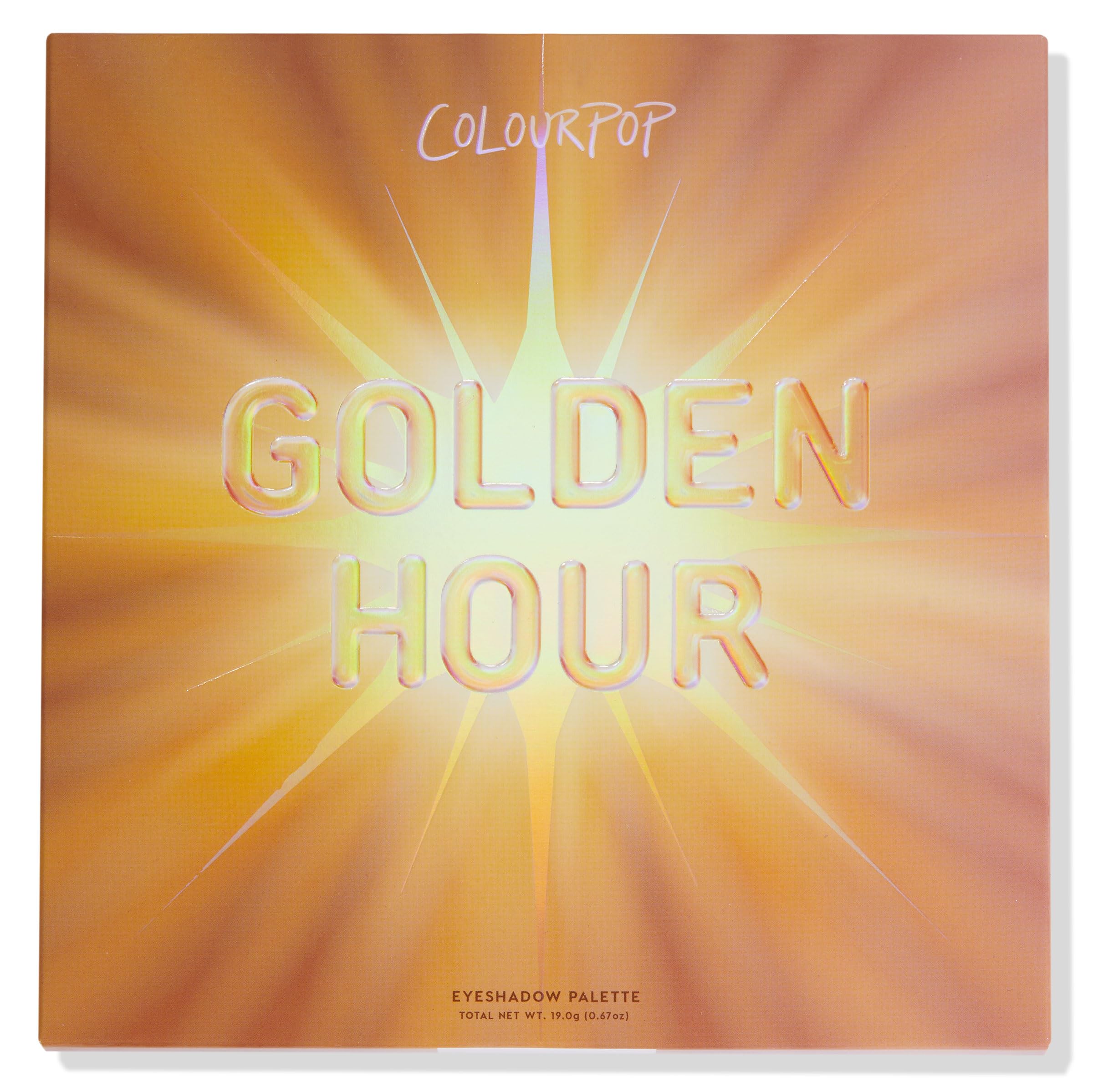 ColourPop Golden Hour travel-compact case fits bag or pouch