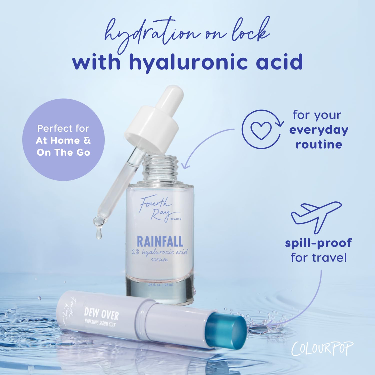 ColourPop Serum Stick with cucumber extract to reduce puffiness