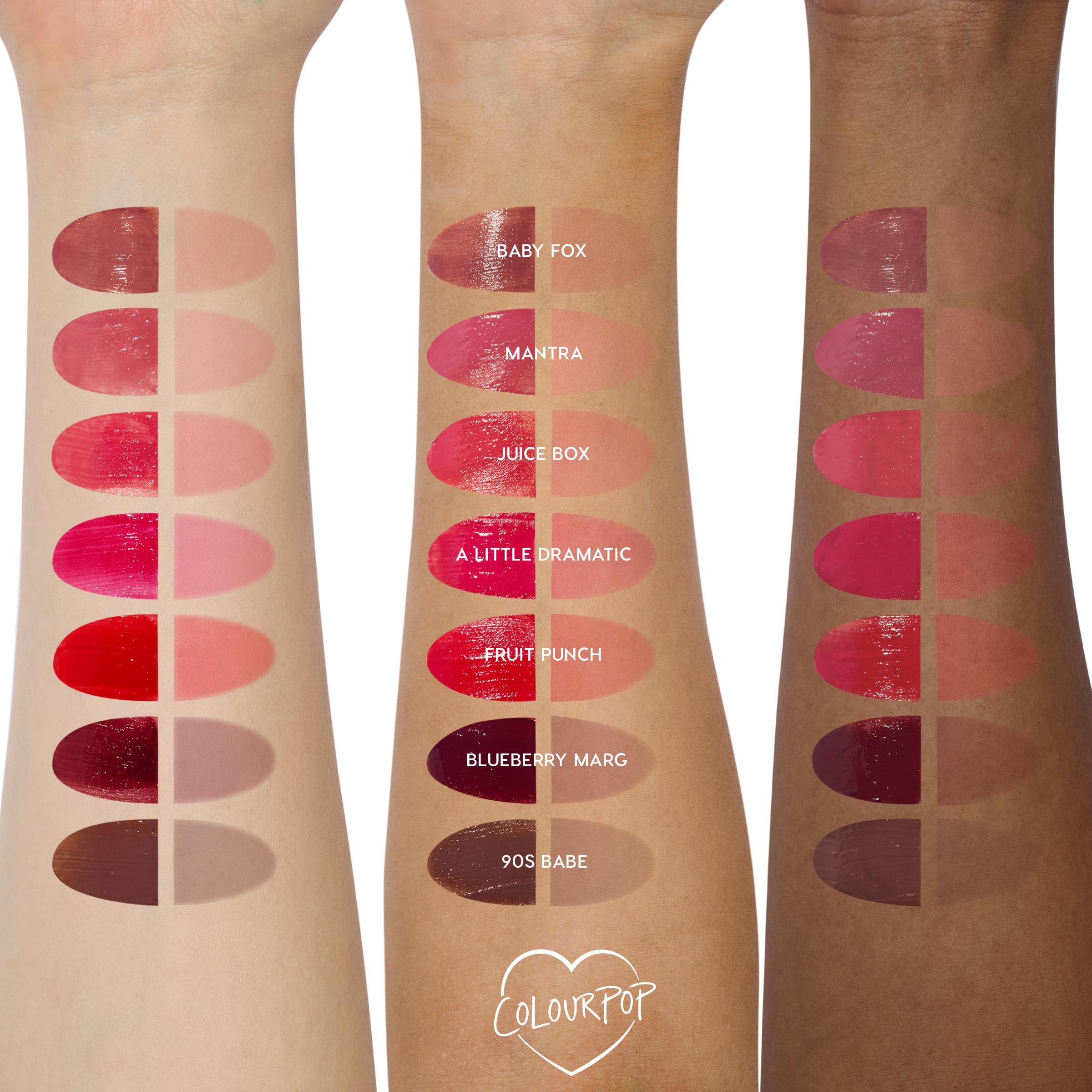 ColourPop HydraPop cream-texture-closeup highlights lightweight, non-sticky feel.
