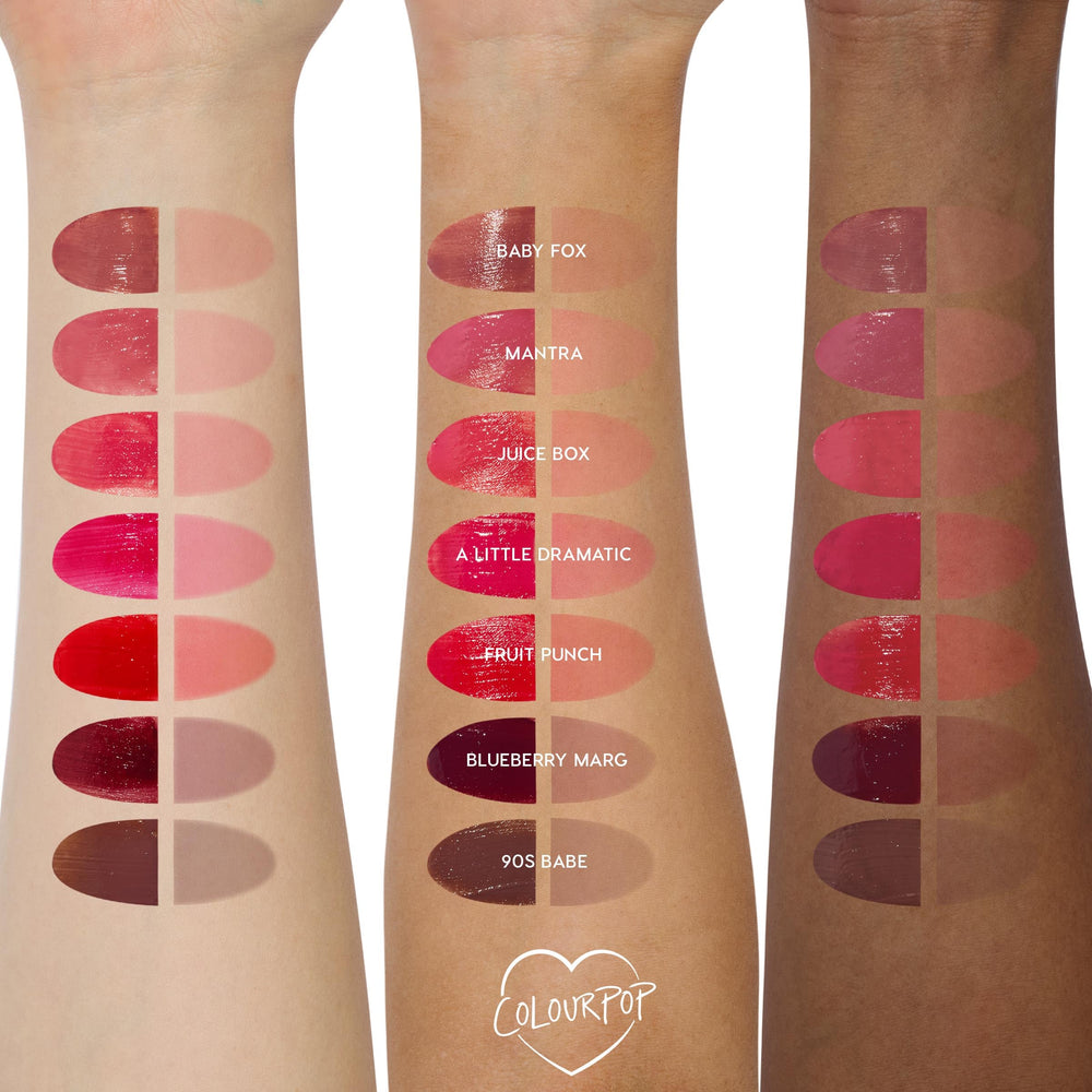 ColourPop HydraPop cream-texture-closeup highlights lightweight, non-sticky feel.