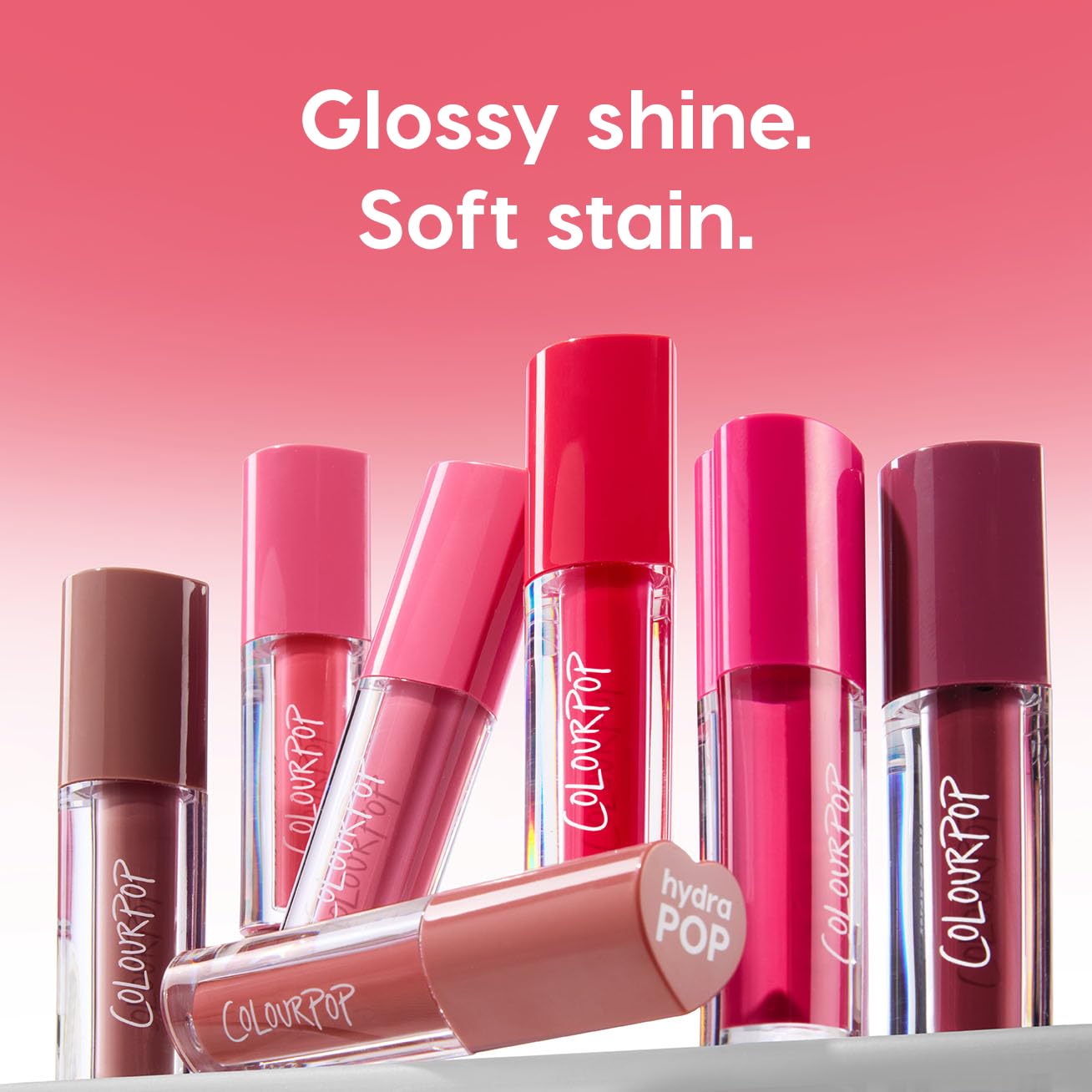 ColourPop HydraPop high-shine-closeup shows vibrant tint and gloss.