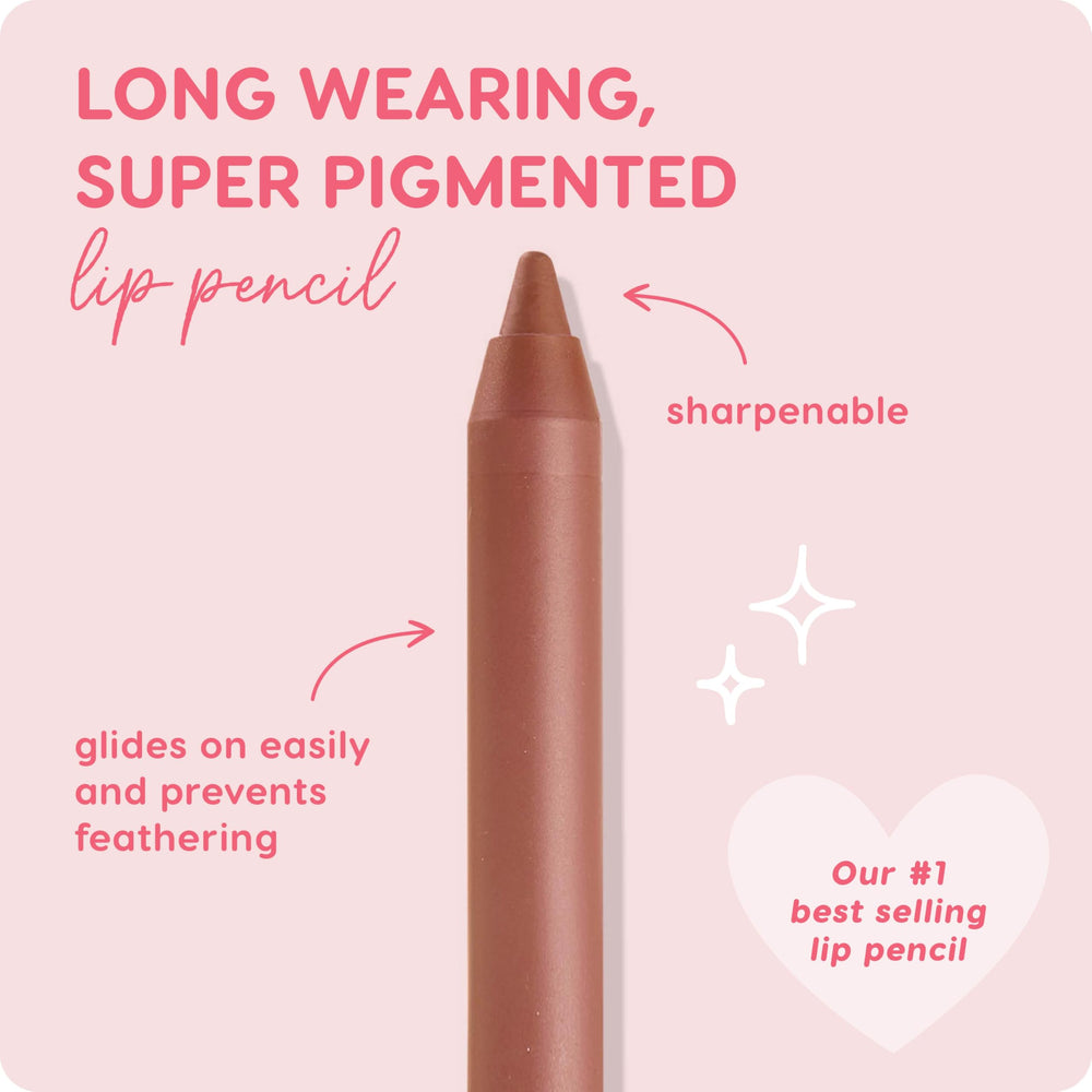 ColourPop Lippie Lip Pencil on lips swatch shows long lasting color.
