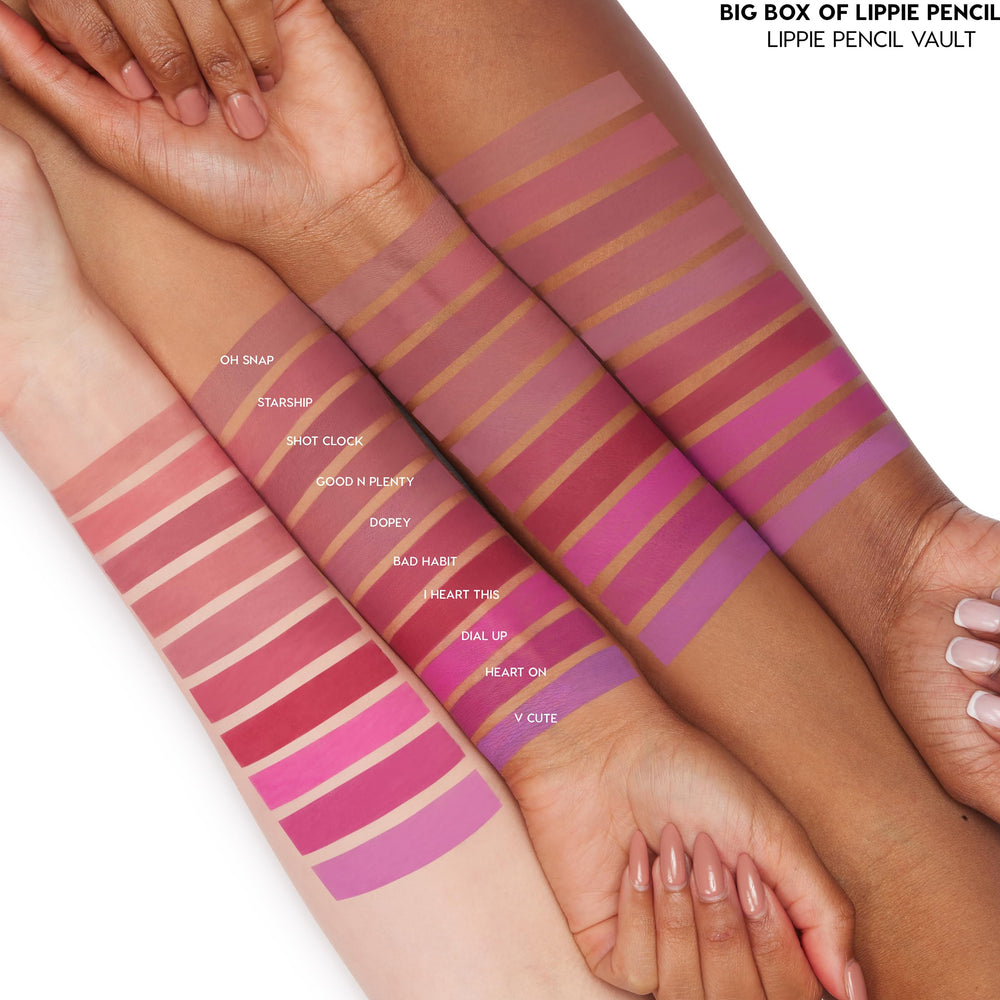 ColourPop Lippie Pencil sharpener scene emphasizes easy maintenance and sharp points.