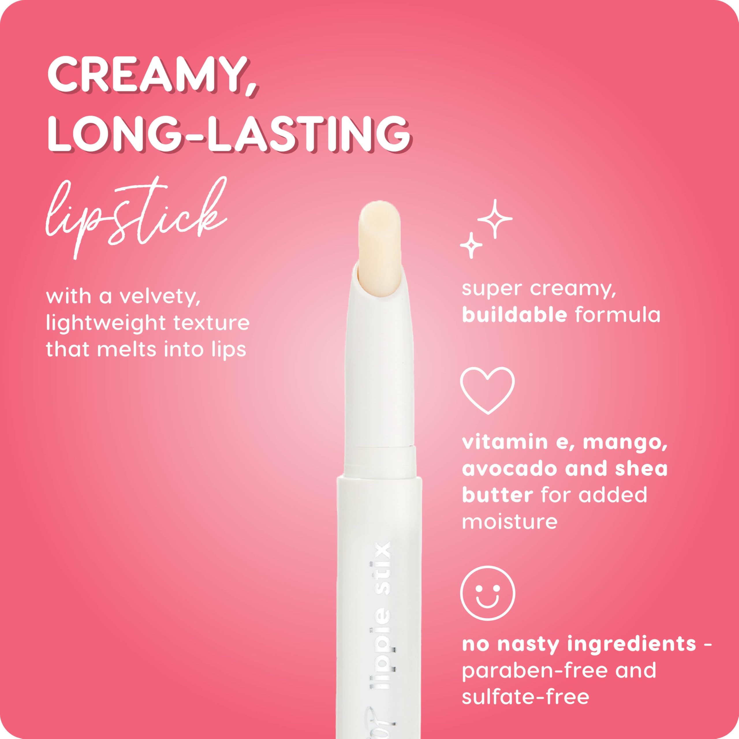 ColourPop Lippie Primer swatch on lips reveals a soft-focus base.