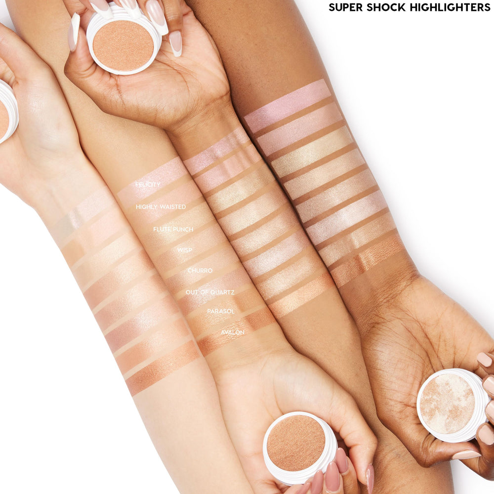 ColourPop Lunch Money highlighter on cheek demonstrates versatile color for cheeks.