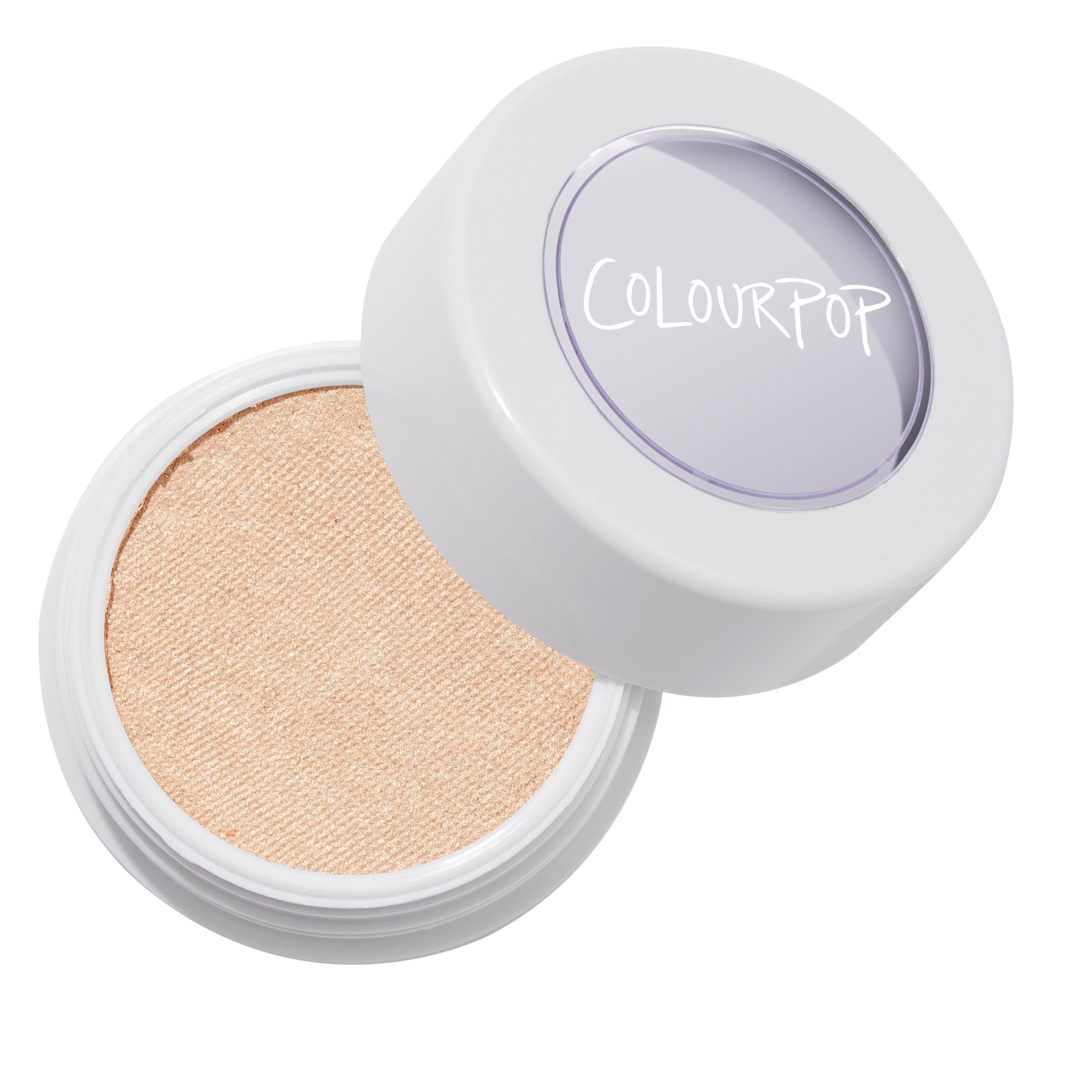 ColourPop Lunch Money highlighter swatch offers soft natural glow for daily wear.