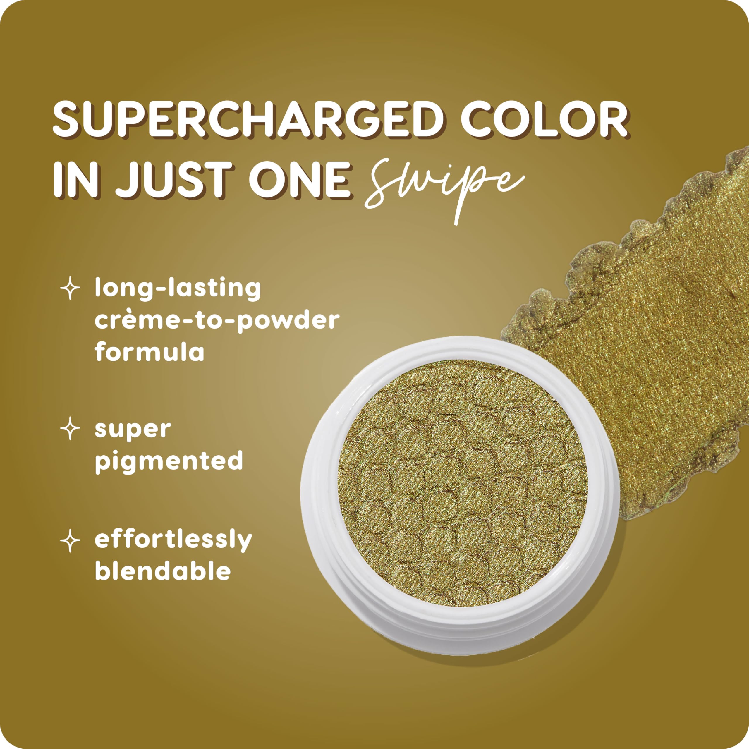 ColourPop Moonwalk applied with fingertip delivers intense color on lids.