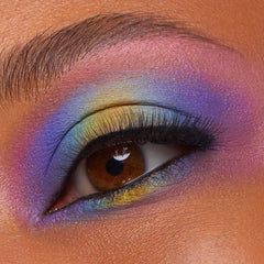 Matte and metallic finishes on ColourPop Pokémon Pallet Town for dynamic contrast.