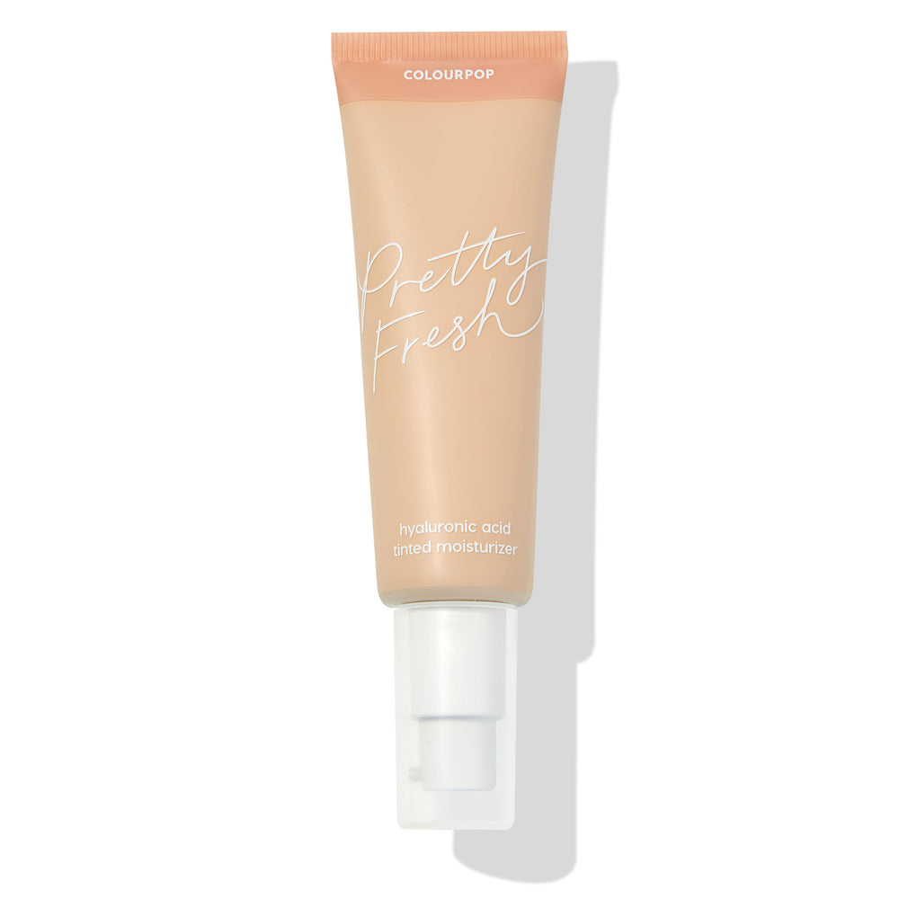 ColourPop Pretty Fresh tinted moisturizer bottle close-up showing a lightweight, dewy finish.