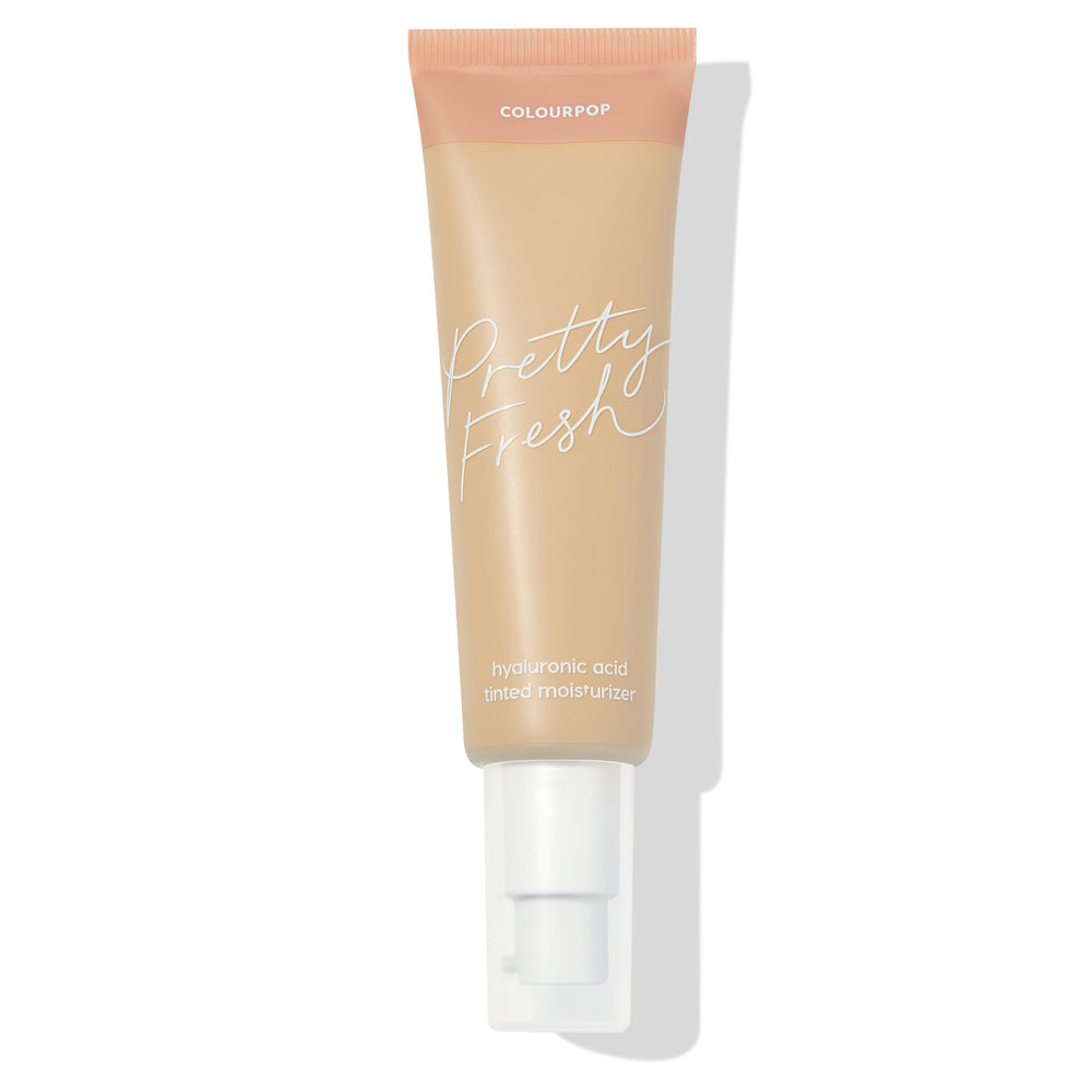ColourPop Pretty Fresh tinted moisturizer bottle front shows lightweight hydration for healthy-looking skin.