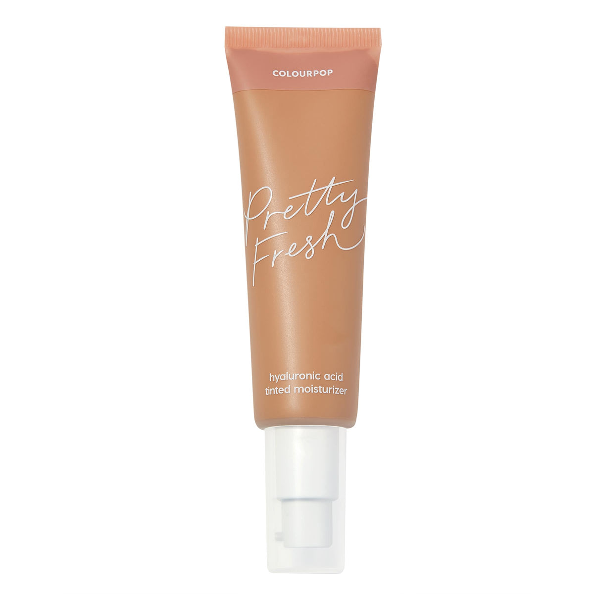 ColourPop Pretty Fresh tinted moisturizer bottle shows lightweight hydration for a natural glow.
