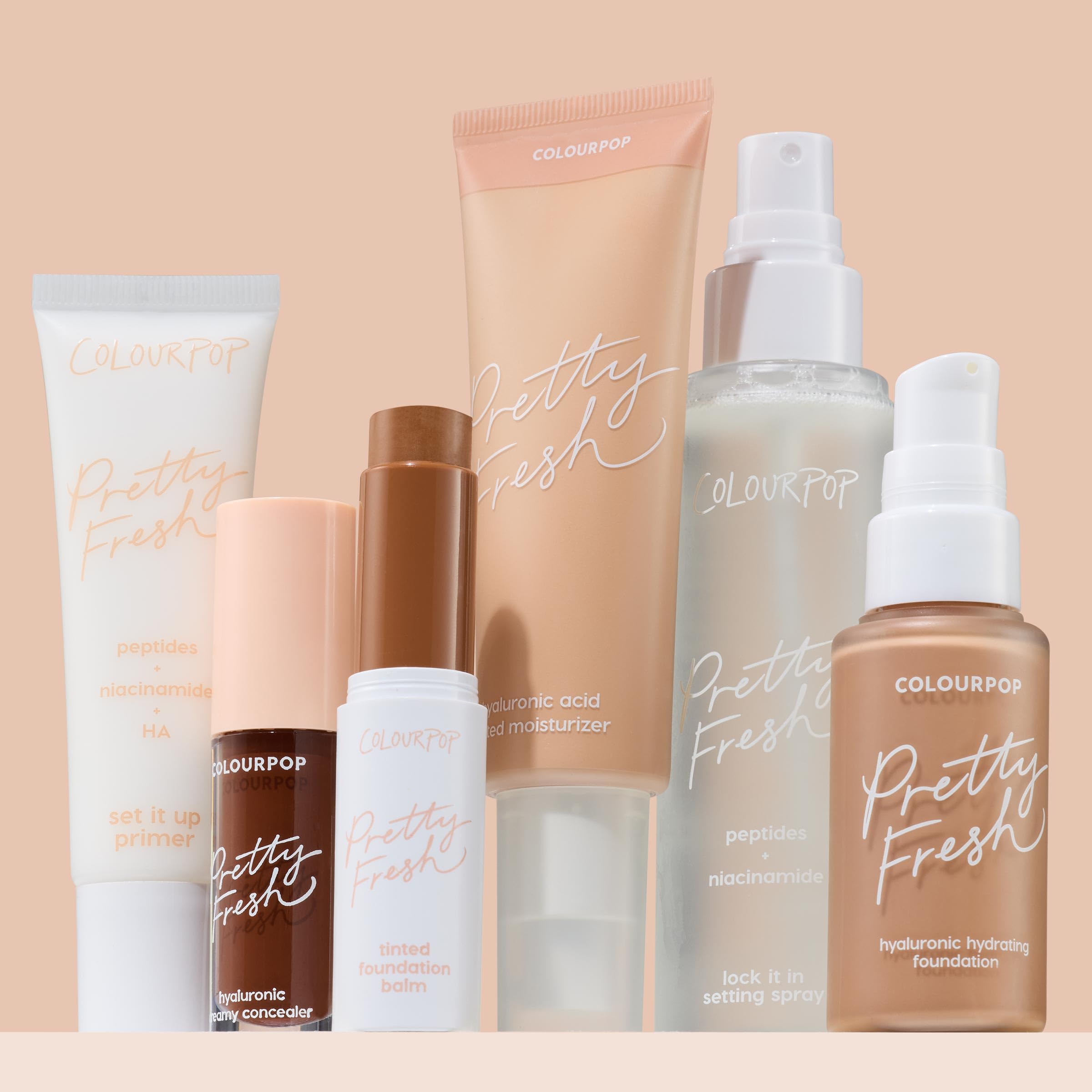 ColourPop Pretty Fresh finish on skin appears natural and breathable.