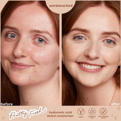 ColourPop Pretty Fresh bottle highlights hyaluronic acid benefits for hydration.
