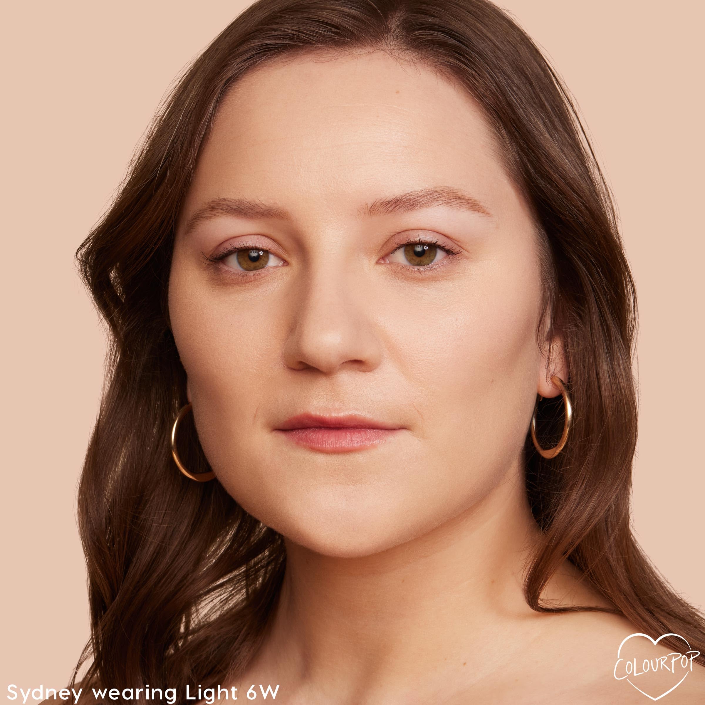 ColourPop Pretty Fresh texture closeup highlights smooth, even tone without heaviness.